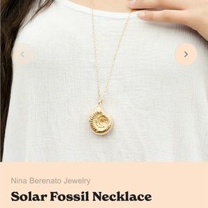 Nina Berenato Solar Fossil Necklace